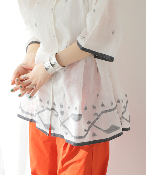 楽天市場】【中古】SEEALL OPEN COLLAR TUCK SHIRTS 半袖シャツ