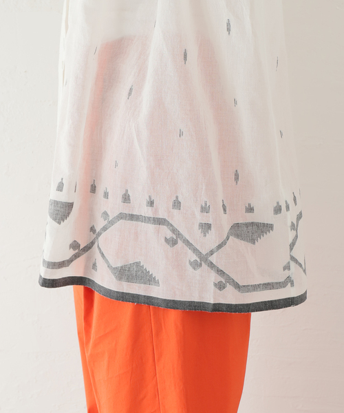 SEEALL　OPEN COLLAR TUCK SHIRTS ホワイト　36 SEEALL OPEN COLLAR TUCK SHIRTS ホワイト 36 SEEALL/シーオール
