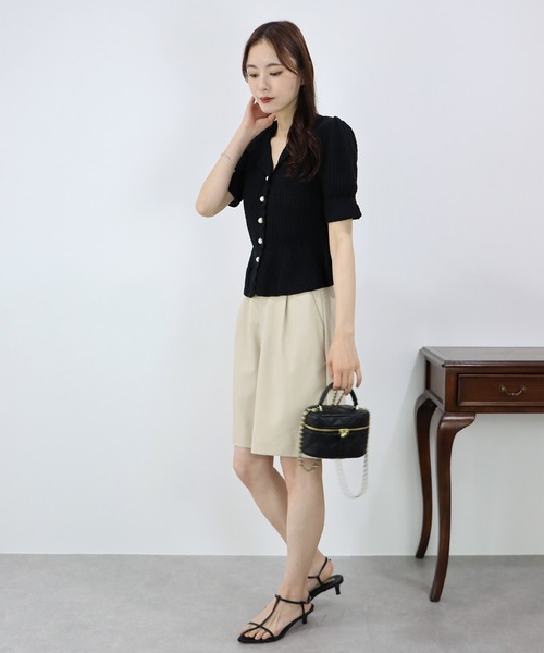 BLUEEAST（ブルーイースト）の「ポインテッドTストラップサンダル（サンダル・レディース・ホワイト/ブラック・MEDIUM/LARGE）」の19枚目の写真