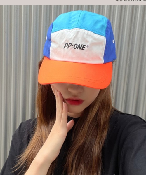 MGV（エムジーヴィー）の「フロントロゴナイロンキャップ（キャップ・メンズ・ブラック/ホワイト/ブルー/オレンジ・FREE）」の4枚目の写真