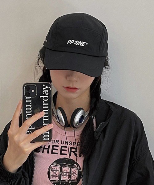 MGV（エムジーヴィー）の「フロントロゴナイロンキャップ（キャップ・メンズ・ブラック/ホワイト/ブルー/オレンジ・FREE）」の10枚目の写真