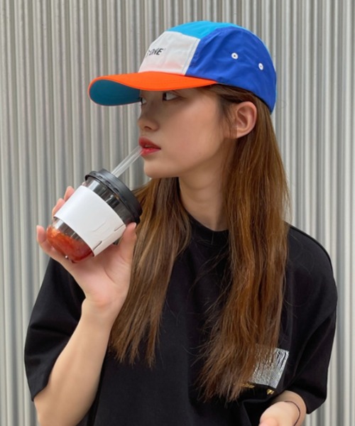 MGV（エムジーヴィー）の「フロントロゴナイロンキャップ（キャップ・メンズ・ブラック/ホワイト/ブルー/オレンジ・FREE）」の12枚目の写真