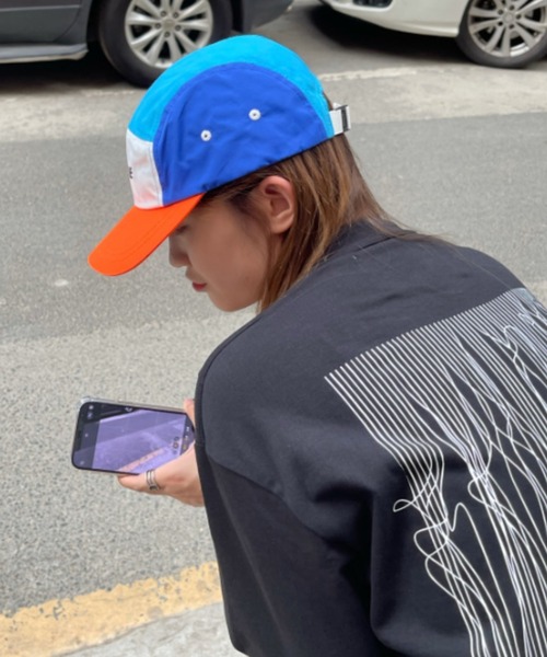 MGV（エムジーヴィー）の「フロントロゴナイロンキャップ（キャップ・メンズ・ブラック/ホワイト/ブルー/オレンジ・FREE）」の15枚目の写真