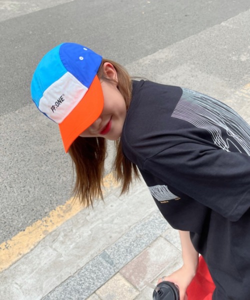 MGV（エムジーヴィー）の「フロントロゴナイロンキャップ（キャップ・メンズ・ブラック/ホワイト/ブルー/オレンジ・FREE）」の6枚目の写真