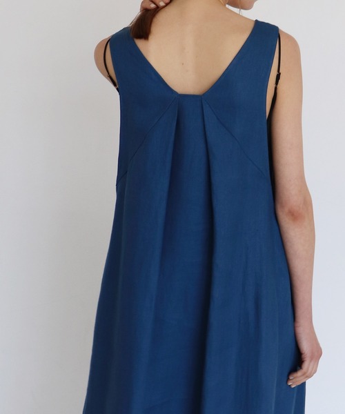 safilin linen jumper skirt dress(サフィランリネンジャンプスカート) 