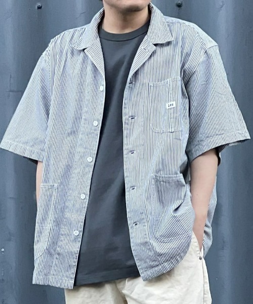 Lee(リー)の「【Lee】ロコハーフスリーブシャツ(シャツ/ブラウス・メンズ・ブルー・M/XL/L)」の1枚目の写真