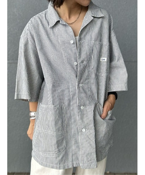 Lee(リー)の「【Lee】ロコハーフスリーブシャツ(シャツ/ブラウス・メンズ・ブルー・M/XL/L)」の22枚目の写真
