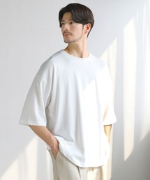 ビッグシルエット無地&ボーダー半袖Tシャツ
