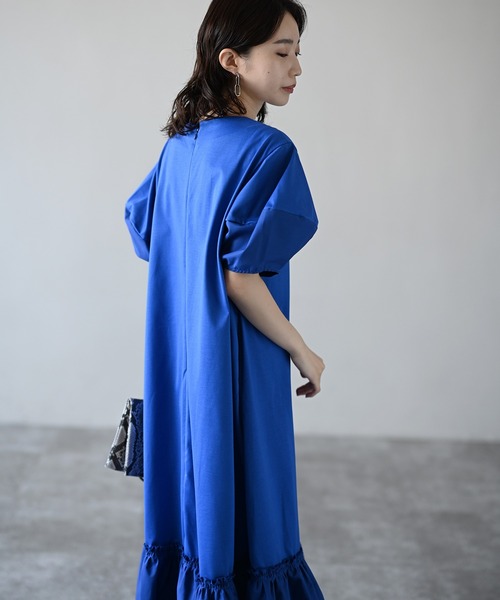 HERENCIA（ヘレンチア）の「コクーンスリーブ 異素材ドッキング カット