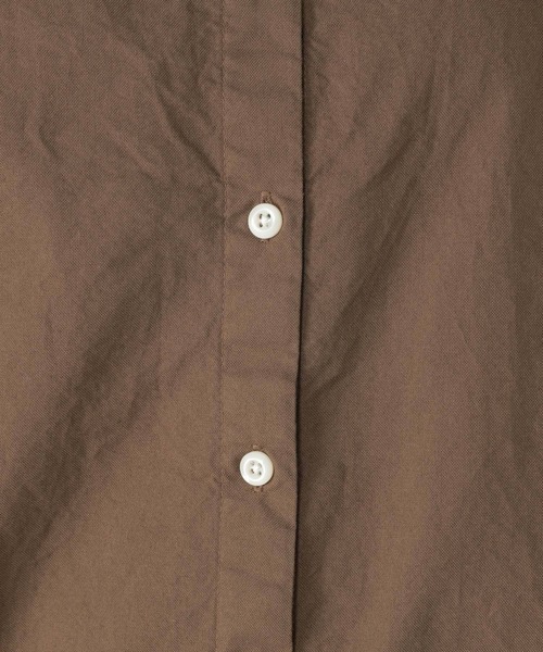 studio CLIP(スタディオクリップ)の「製品染めオックス半袖ワンピース(シャツワンピース・レディース・ブラウン/ネイビー/ピンク・FREE)」の15枚目の写真