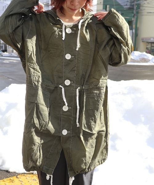 fridge（フリッジ）の「【MILITARY】ミリタリー BRITISH TYPE SNOW PARKA（ミリタリージャケット・メンズ・オリーブ/サックスブルー/ブラック・MEDIUM/SMALL/LARGE）」の9枚目の写真