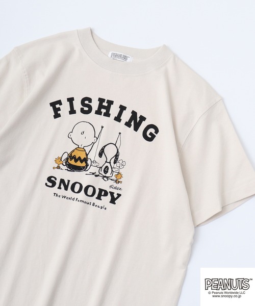 PEANUTS(ピーナッツ)の「LUMBER スヌーピー プリントTシャツ 半袖(Tシャツ/カットソー・レディース・チャコール/ベージュ/オレンジ/ネイビー/オレンジ系/グレー系1/ベージュ系/グリーン系/グレー系/ナチュラル/チャコールグレー/ホワイト系/カーキ/アイボリー/アイボリー系1/アイボリー系/グレー系3/カーキ系/グレー系2/アイボリー系2/オレンジ系1・S/M/L)」の12枚目の写真