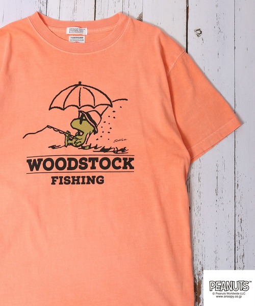 PEANUTS(ピーナッツ)の「LUMBER スヌーピー プリントTシャツ 半袖(Tシャツ/カットソー・レディース・チャコール/ベージュ/オレンジ/ネイビー/オレンジ系/グレー系1/ベージュ系/グリーン系/グレー系/ナチュラル/チャコールグレー/ホワイト系/カーキ/アイボリー/アイボリー系1/アイボリー系/グレー系3/カーキ系/グレー系2/アイボリー系2/オレンジ系1・S/M/L)」の20枚目の写真