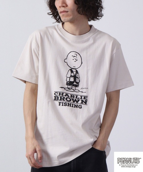 PEANUTS(ピーナッツ)の「LUMBER スヌーピー プリントTシャツ 半袖(Tシャツ/カットソー・レディース・チャコール/ベージュ/オレンジ/ネイビー/オレンジ系/グレー系1/ベージュ系/グリーン系/グレー系/ナチュラル/チャコールグレー/ホワイト系/カーキ/アイボリー/アイボリー系1/アイボリー系/グレー系3/カーキ系/グレー系2/アイボリー系2/オレンジ系1・S/M/L)」の22枚目の写真