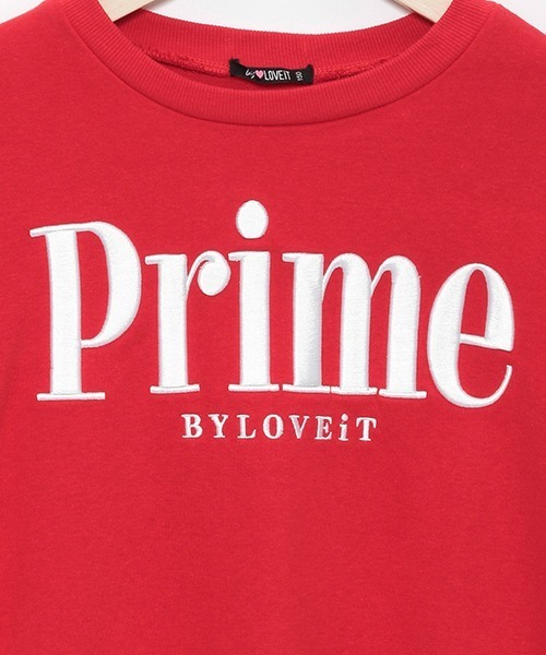 by LOVEiT(バイラビット)の「袖ラインややショート丈プルオーバー(スウェット・キッズ・オフホワイト/ラベンダー/レッド・140cm/150cm/120cm/130cm/160cm)」の5枚目の写真