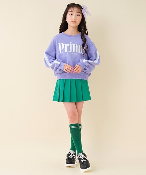 by LOVEiT(バイラビット)の「袖ラインややショート丈プルオーバー(スウェット・キッズ・オフホワイト/ラベンダー/レッド・140cm/150cm/120cm/130cm/160cm)」の14枚目の写真
