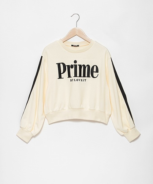 by LOVEiT(バイラビット)の「袖ラインややショート丈プルオーバー(スウェット・キッズ・オフホワイト/ラベンダー/レッド・140cm/150cm/120cm/130cm/160cm)」の12枚目の写真