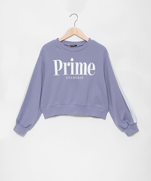 by LOVEiT(バイラビット)の「袖ラインややショート丈プルオーバー(スウェット・キッズ・オフホワイト/ラベンダー/レッド・140cm/150cm/120cm/130cm/160cm)」の11枚目の写真