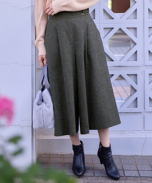 ANY SIS(エニィスィス)の「ホームスパンワイドクロップド パンツ(その他パンツ・レディース・グレー系6/ライトグレー系6・2/3/1)」の8枚目の写真