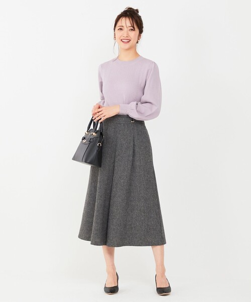ANY SIS(エニィスィス)の「ホームスパンワイドクロップド パンツ(その他パンツ・レディース・グレー系6/ライトグレー系6・2/3/1)」の9枚目の写真