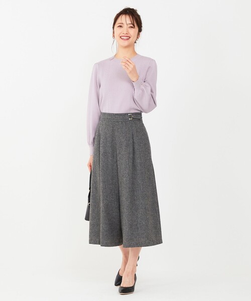 ANY SIS(エニィスィス)の「ホームスパンワイドクロップド パンツ(その他パンツ・レディース・グレー系6/ライトグレー系6・2/3/1)」の10枚目の写真