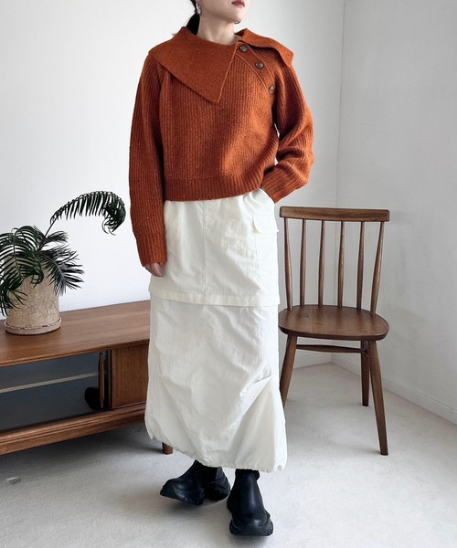 ページ限定特価♡新品☆アウターとロングスカートの2点♡送料込み LOWRYS FARM（ローリーズファーム）の「2WAYポケットスカート