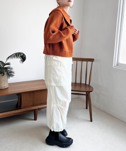 LOWRYS FARM（ローリーズファーム）の「２ＷＡＹポケットスカート  973859（スカート・レディース・アイボリー/ブラック/グレー・FREE）」の5枚目の写真