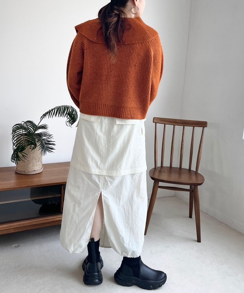 LOWRYS FARM（ローリーズファーム）の「２ＷＡＹポケットスカート  973859（スカート・レディース・アイボリー/ブラック/グレー・FREE）」の6枚目の写真