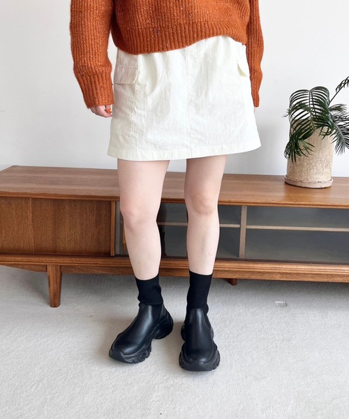 LOWRYS FARM（ローリーズファーム）の「２ＷＡＹポケットスカート  973859（スカート・レディース・アイボリー/ブラック/グレー・FREE）」の9枚目の写真