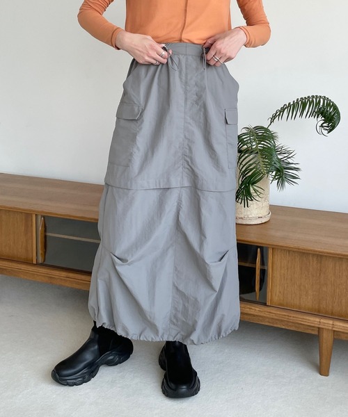 LOWRYS FARM（ローリーズファーム）の「２ＷＡＹポケットスカート  973859（スカート・レディース・アイボリー/ブラック/グレー・FREE）」の13枚目の写真