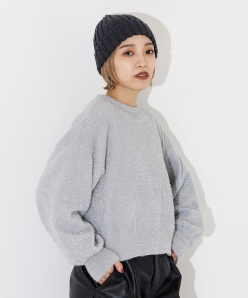 NOMINE（ノミネ）の「フェイクレザーフープピアス（ピアス（両耳用）・レディース・ブラウン/ホワイト・フリー）」の3枚目の写真