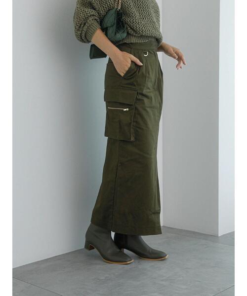 Te chichi（テチチ）の「【Atelier Militaire】ロングカーゴスカート（スカート・レディース・カーキ・M/S）」の16枚目の写真