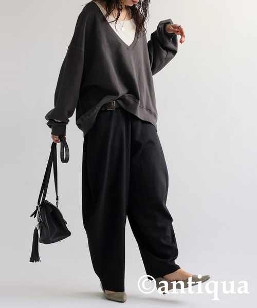 antiqua（アンティカ）の「サーカスパンツ（その他パンツ・レディース・ブラック/グレー・FREE）」の7枚目の写真
