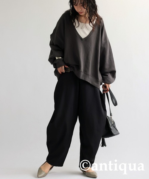 antiqua（アンティカ）の「サーカスパンツ（その他パンツ・レディース・ブラック/グレー・FREE）」の9枚目の写真