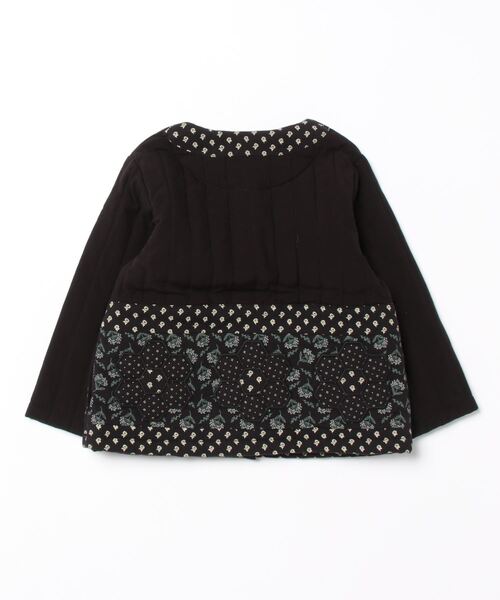 petit main（プティマイン）の「パッチワークジャケット（ブルゾン・キッズ・ブラック/オフホワイト・M/L/S）」の15枚目の写真