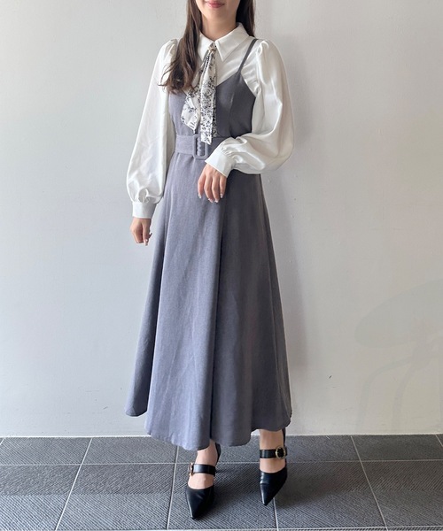 NOMAE（ノーマエ）の「カシュクールフレアキャミワンピース 