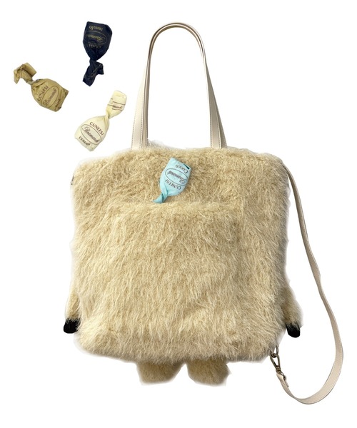 ROOTOTE（ルートート）の「ルートート/モフかわトート EU.トール2way.クリプテッド-B（バックパック/リュック・レディース・ホワイト系その他/ブラウン系その他/グレー系その他・FREE）」の14枚目の写真