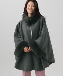 Elura | フェイクファーツキポンチョ(ポンチョ)