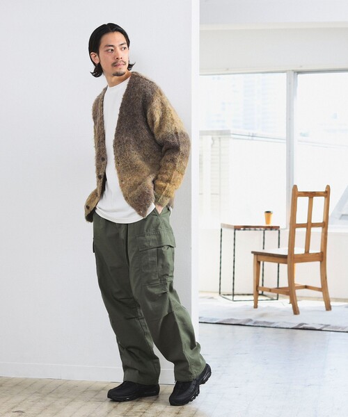 B:MING by BEAMS（ビーミングバイビームス）の「B:MING by BEAMS / 裏起毛 バックサテン 6ポケット カーゴパンツ（カーゴパンツ・メンズ・オリーブ/ブラック・MEDIUM/LARGE/X-LARGE/SMALL）」の8枚目の写真