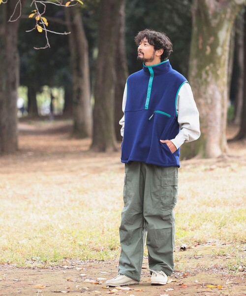 B:MING by BEAMS（ビーミングバイビームス）の「B:MING by BEAMS / 裏起毛 バックサテン 6ポケット カーゴパンツ（カーゴパンツ・メンズ・オリーブ/ブラック・MEDIUM/LARGE/X-LARGE/SMALL）」の9枚目の写真