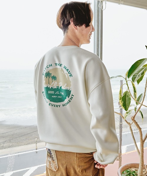 Kahiko（カヒコ）の「【Kahiko】SURF＆Palms ウェストMEN'Sトップス（その他トップス・メンズ・ホワイト/ベージュ/ネイビー・FREE）」の2枚目の写真