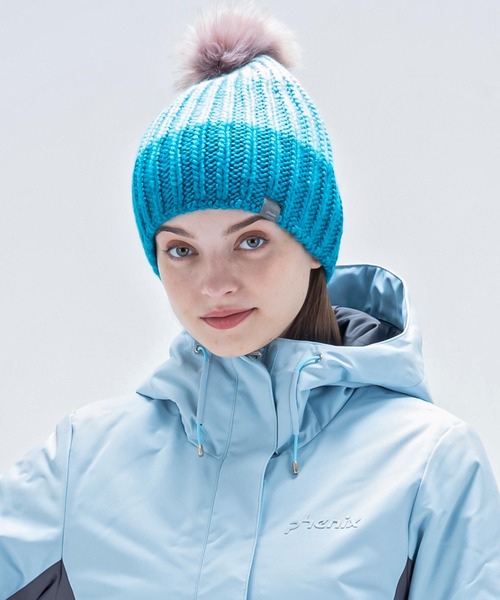 phenix（フェニックス）の「phenix(フェニックス)Time Travel Knit Hat レディース/スキーウェア/ニット帽/キャップ/ビーニー（ニットキャップ/ビーニー・レディース・ブルー/イエロー/ネイビー/グレー・ONE SIZE）」の8枚目の写真