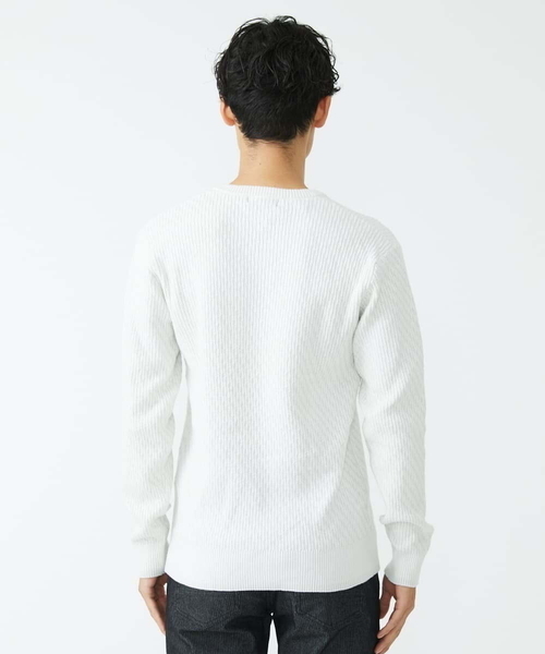 MK MICHEL KLEIN HOMME (エムケーミッシェルクランオム)の「Vネックニット / ツイルへリンボン(ニット/セーター・メンズ・チャコールグレー/ブラック/ライトグレー/ボルドー・51/48/46)」の16枚目の写真