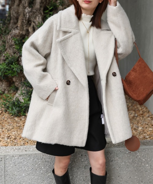 Ray Cassin ミドル丈シャギーコート　新品未使用品 Ray Cassin ミドル丈シャギーコート 新品未使用品 楽天市場