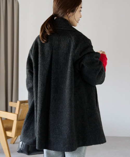 セール】ミドル丈 シャギーピーコート（ピーコート）｜sakishimatokyo