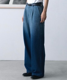 Wide straight gradation denim / ワイドストレートグラデーションデニム