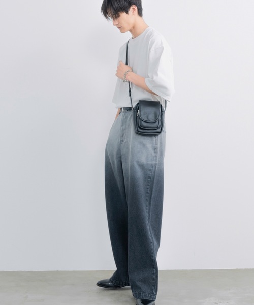 セール】Wide straight gradation denim / ワイドストレート