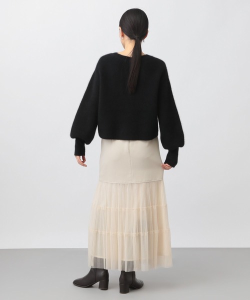 A part by(アパートバイ)の「チュールキリカエスカート(スカート・レディース・ブラック/ベージュ・MEDIUM/SMALL)」の18枚目の写真