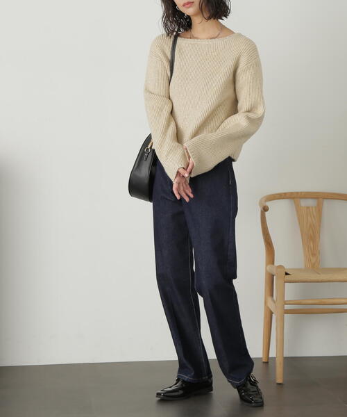 FREE'S MART（フリーズマート）の「◆スパンコールボートネックショート丈ニット（ニット/セーター・レディース・ホワイト/ブルー/グレー・FREE）」の11枚目の写真