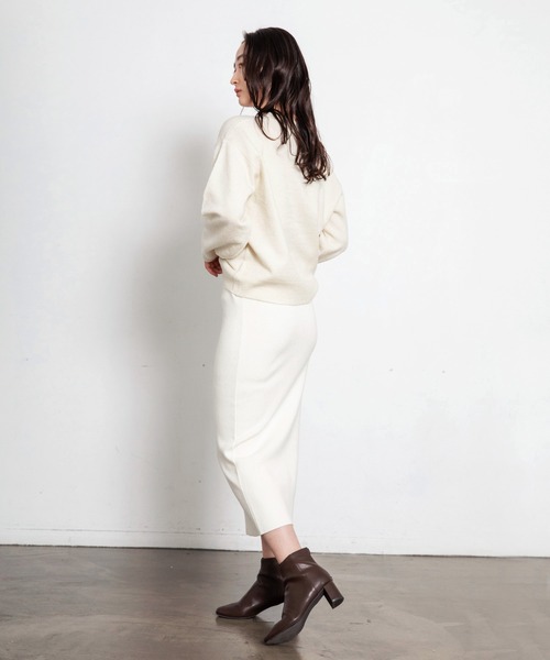 LIENCOEUR（リアンクール）の「スムースニットタイトスカート（スカート・レディース・ブラウン/ベージュ/ブラック・FREE）」の8枚目の写真